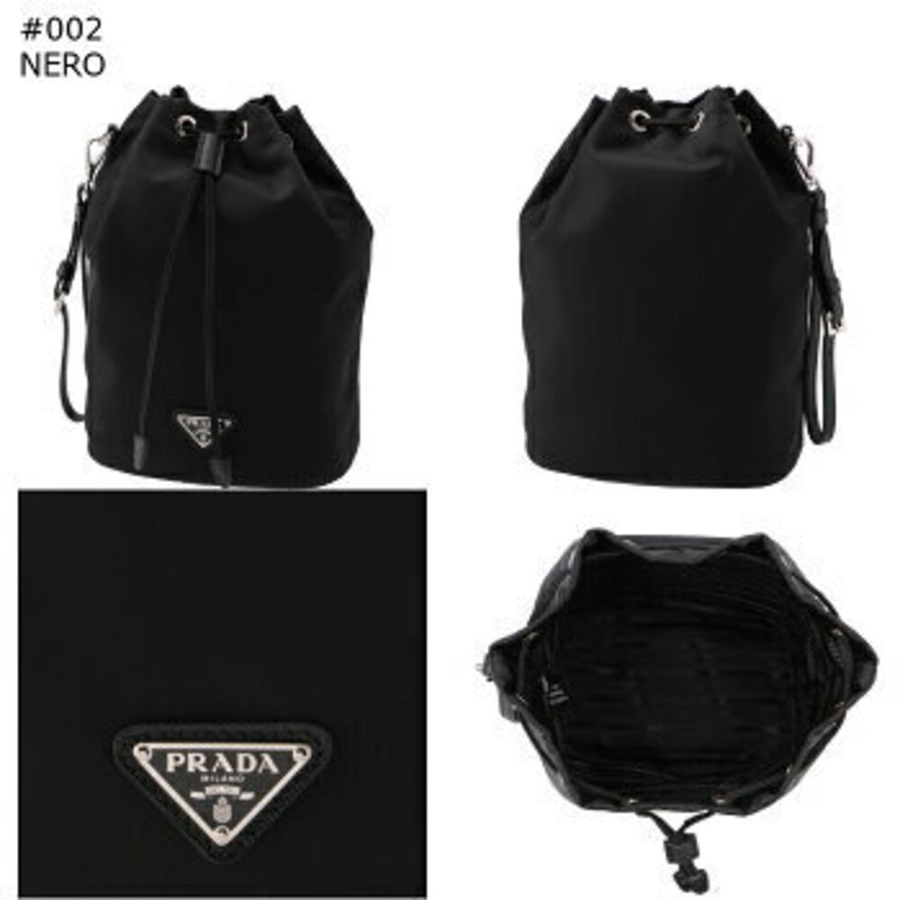 Prada Re Nylon Triangle Logo Drawstring Pouch Wri… - image 7